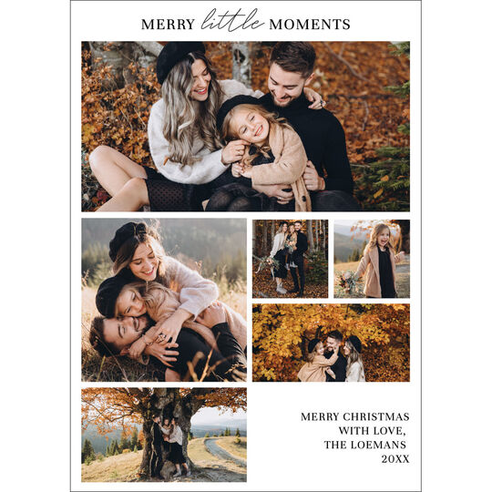 Merry Little Moments Flat Holiday Photo Cards